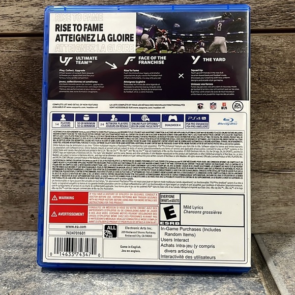 5 for $40 - NFL Madden 21 PS4 Game - Picture 3 of 4